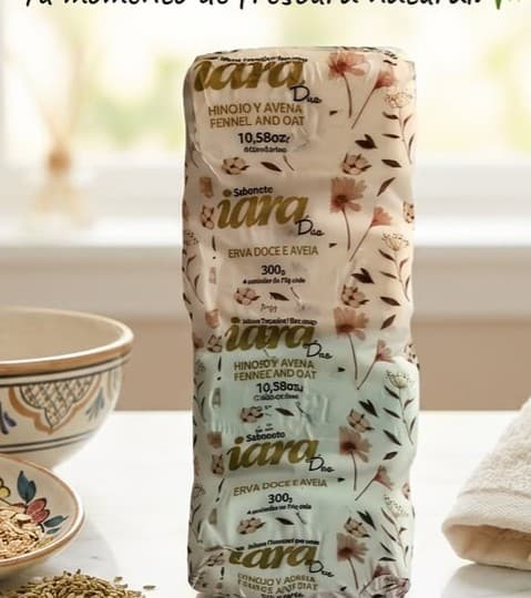Jabón de tocador iara Duo hinojo y avena 300 g