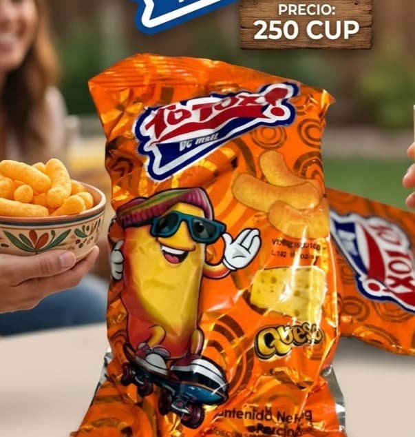 Snacks de maíz con queso Totox VC Maíz