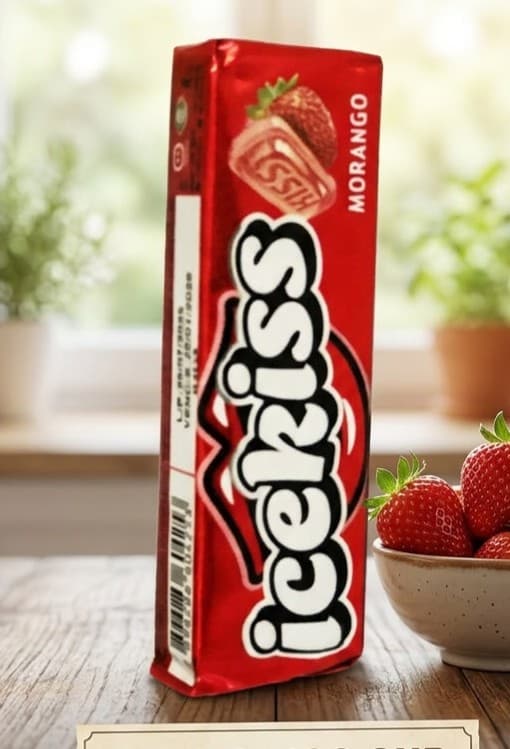Galleta de chocolate y fresa Icekiss Morango