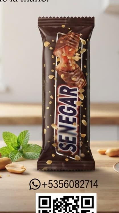 Barra de chocolate con maní Senegar