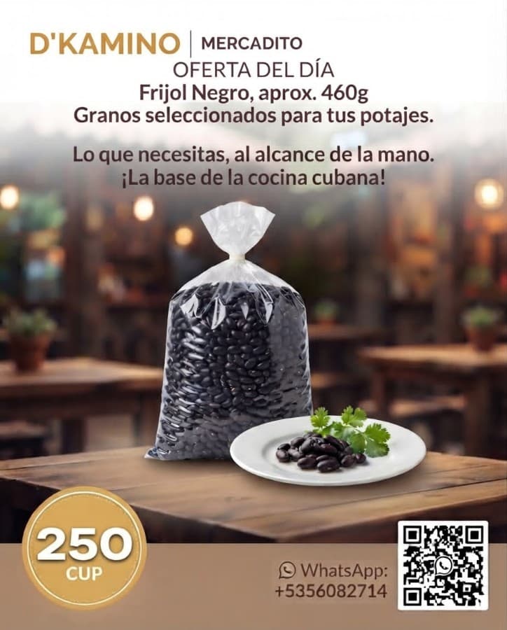 Frijoles negros grano seleccionado 2 lb
