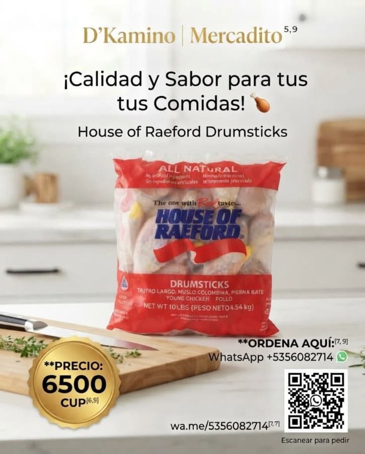 Muslos de pollo House of Raeford Drumsticks 10 lb