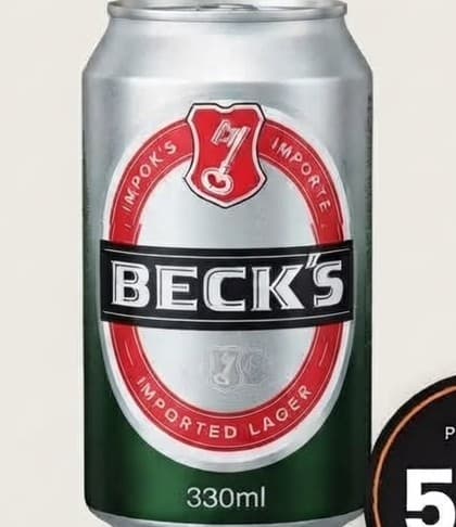 Cerveza Beck's Imported (lata 330 ml)