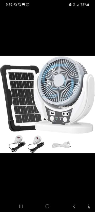 Ventilador recargable Cloud