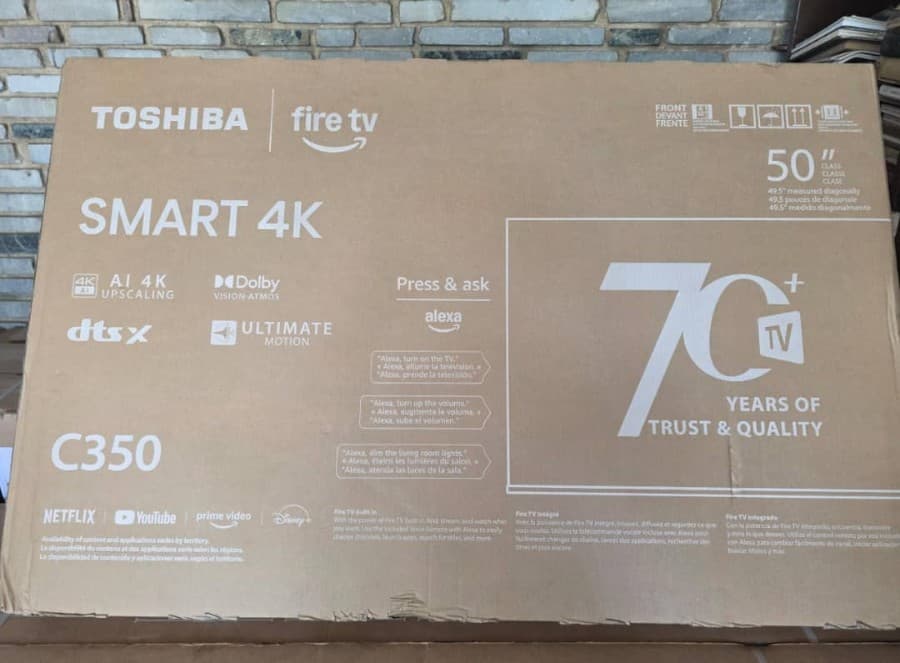 Televisor Smart TV 4K Toshiba 50" C350 Fire TV