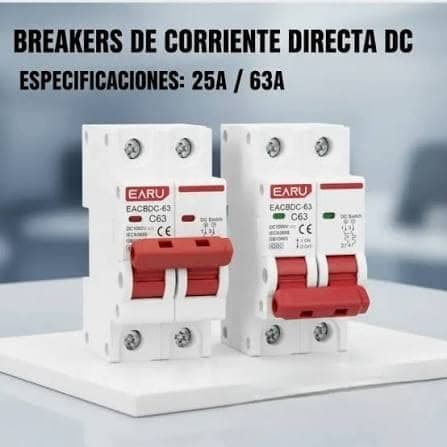 Breaker de corriente directa DC EARU