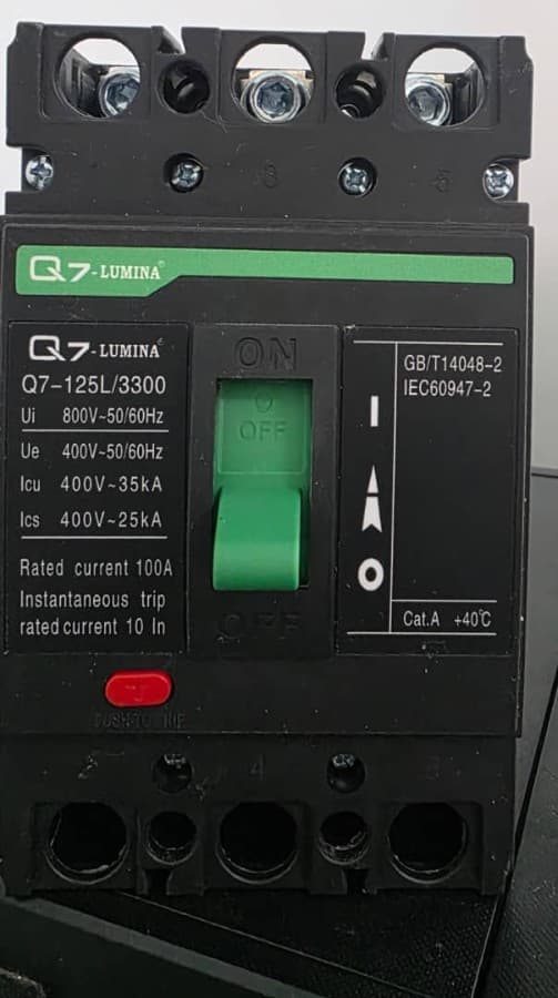 Breaker de corriente alterna AC Q7-Lumina 125 A tipo interruptor