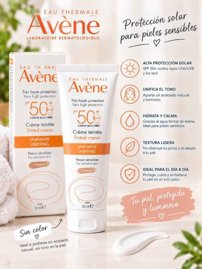 Protector solar unificante Avène SPF 50+