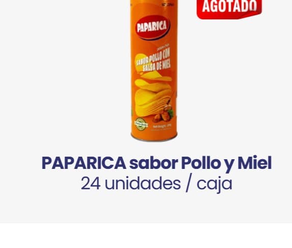 PAPARICA sabor Pollo y Miel