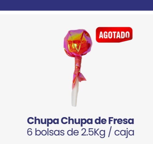 Chupa Chupa de Fresa