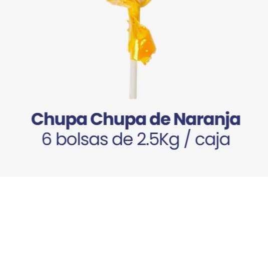 Chupa Chupa de Naranja