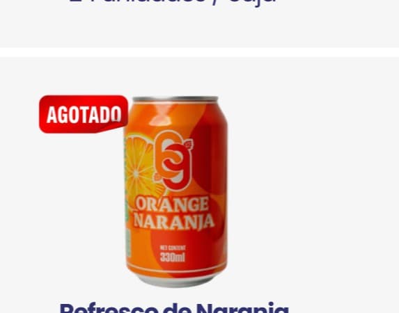 Refresco de Naranja